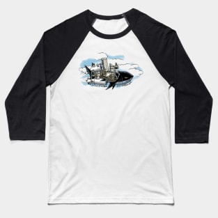 Steam Powered Sky Shark Baseball T-Shirt
